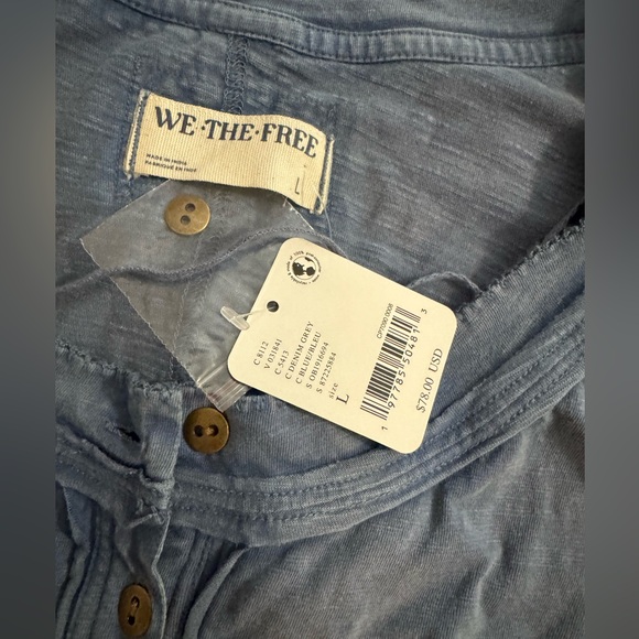 NWT! Free People long sleeve tee - Picture 4 of 5